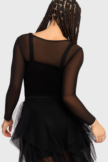 Corset Gothic de Killstar - Gaia Adorned - Corset Serre-Taille - XS à 4XL - pour Femme - noir - Killstar - View 2