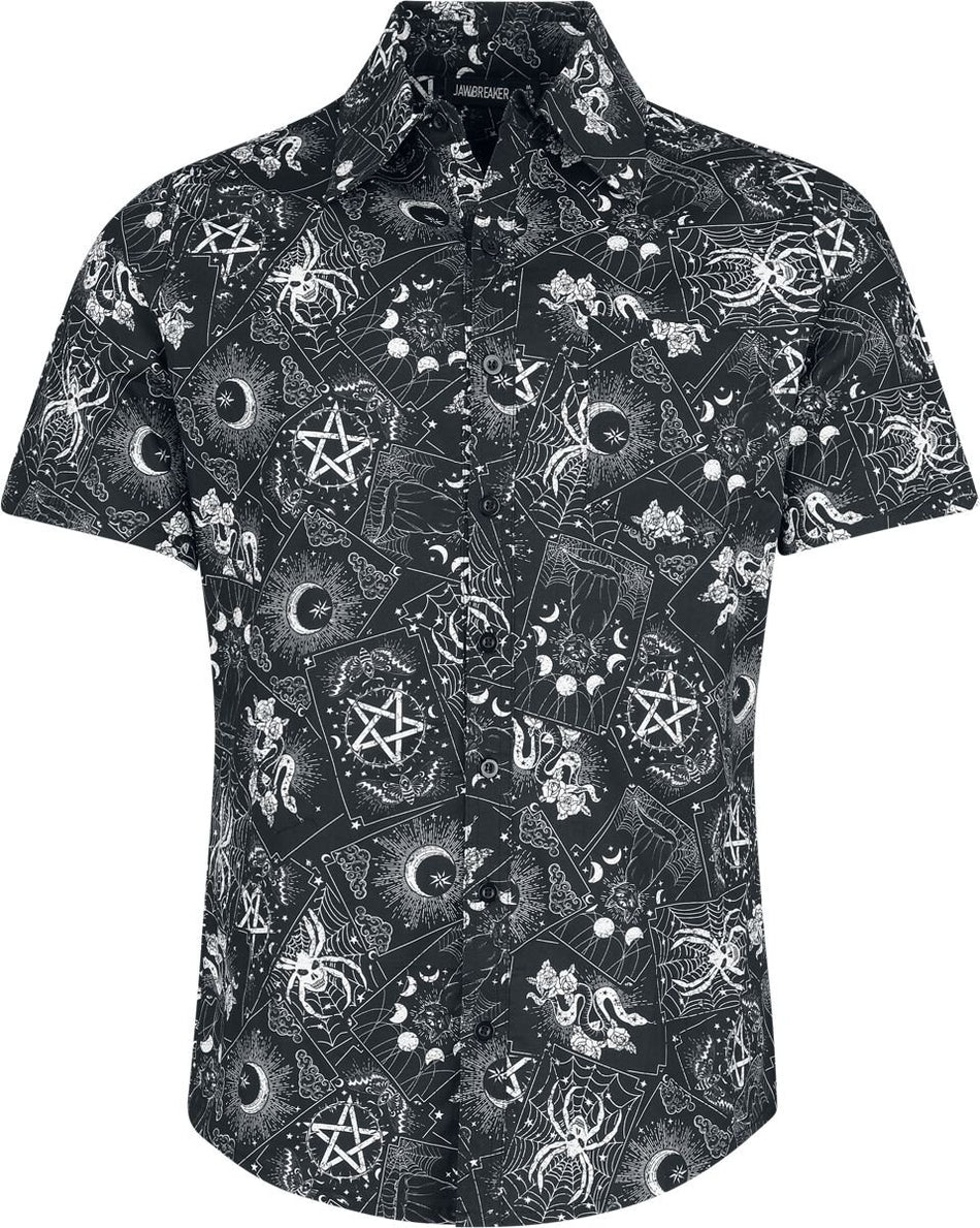 Chemise manches courtes Rockabilly de Jawbreaker - Tarot - Chemise - S à XXL - pour Homme - noir - Jawbreaker