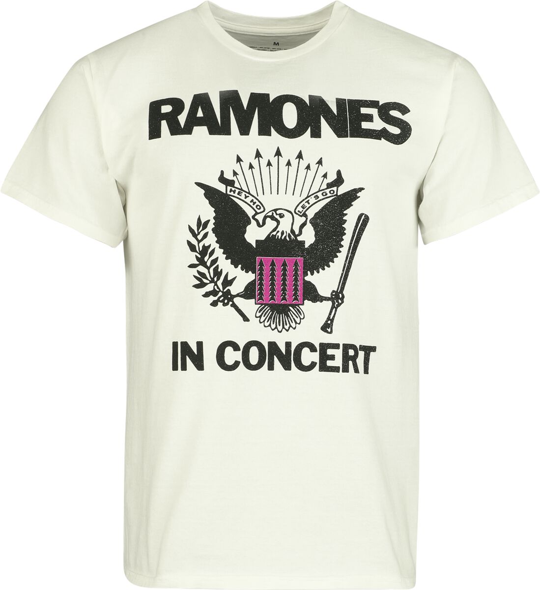 T-Shirt Manches courtes  de Ramones - In Concert - S à XXL - pour Homme - blanc - Ramones