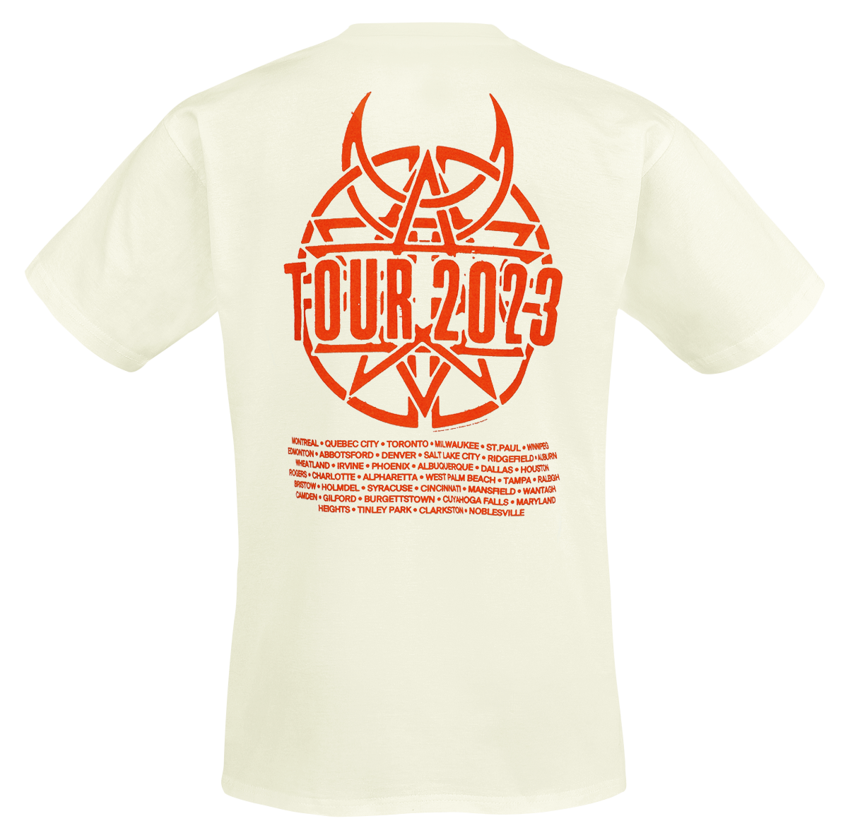 T-Shirt Manches courtes  de Disturbed - Tour 23 - S à XXL - pour Homme - blanc - Disturbed - View 2