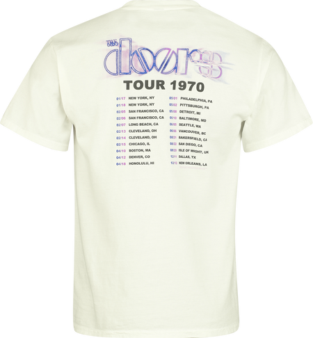 T-Shirt Manches courtes  de The Doors - Tour 1970 - S à XXL - pour Homme - blanc - The Doors - View 2
