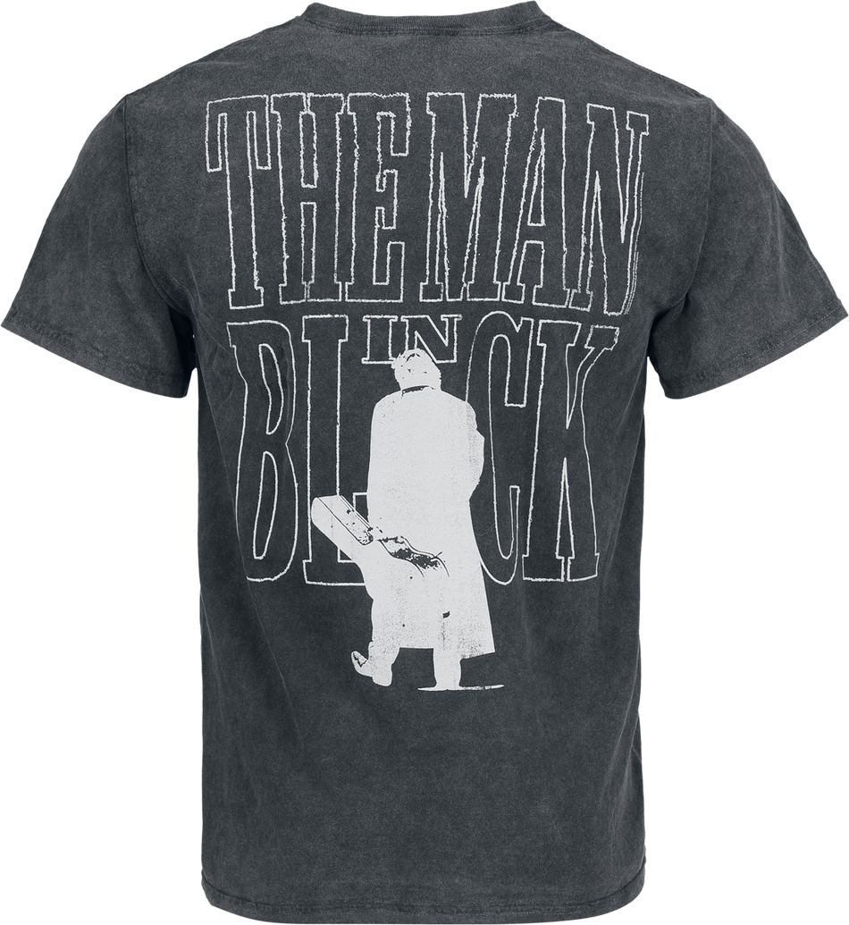 T-Shirt Manches courtes  de Johnny Cash - The Man In Black - S à XXL - pour Homme - noir - Johnny Cash - View 2