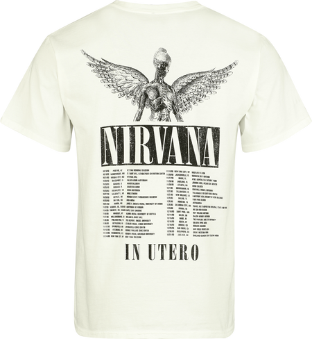 T-Shirt Manches courtes  de Nirvana - Live '93 - S à XXL - pour Homme - blanc - Nirvana - View 2