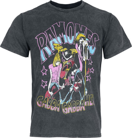T-Shirt Manches courtes  de Ramones - Gabba Gabba - S à XXL - pour Homme - noir - Ramones