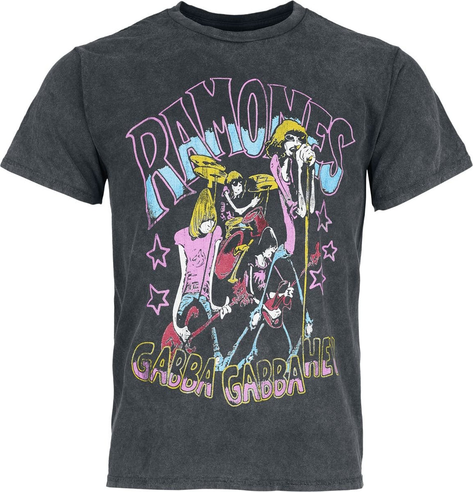T-Shirt Manches courtes  de Ramones - Gabba Gabba - S à XXL - pour Homme - noir - Ramones