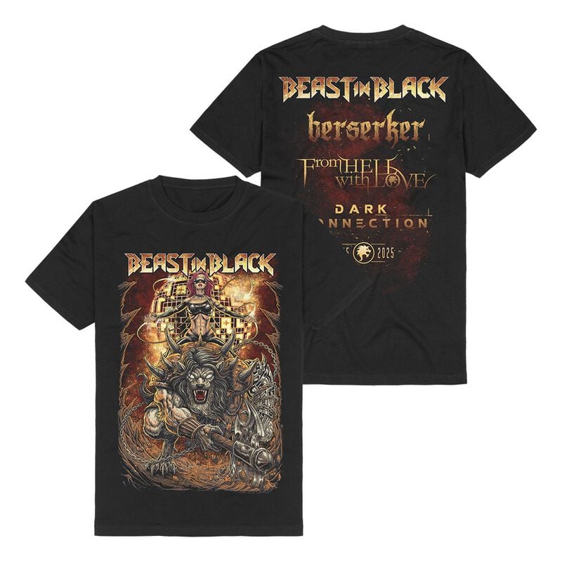 T-Shirt Manches courtes  de Beast In Black - 10th Anniversary - S à 3XL - pour Homme - noir - Beast In Black