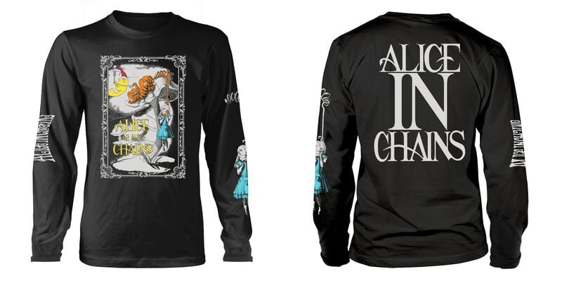 T-shirt manches longues  de Alice In Chains - Wonderland - S à XXL - pour Homme - noir - Alice In Chains