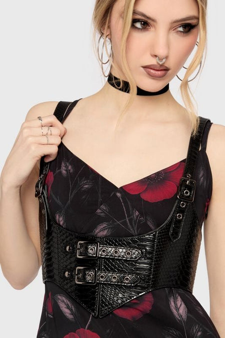 Harnais Gothic de Killstar - Mourning Muse - Venomous Scales Harness - pour Femme - noir - Killstar