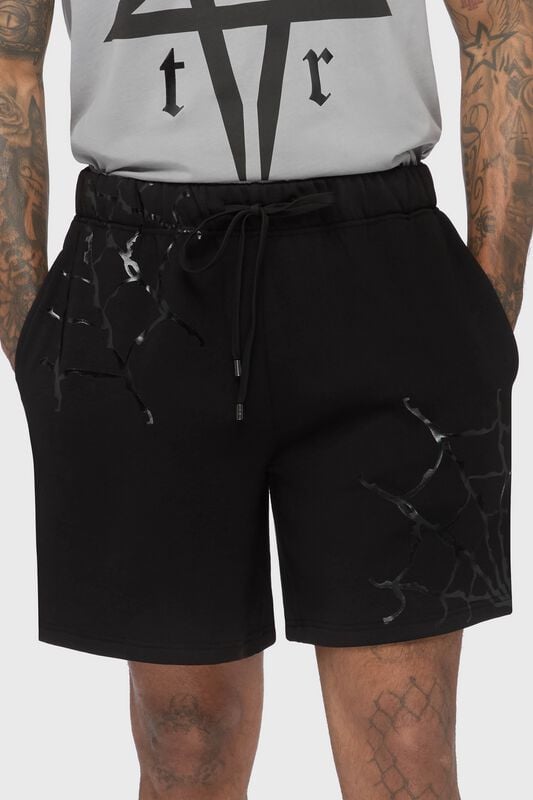 Short Gothic de Killstar - Norix Jogger Shorts - S à 3XL - pour Homme - noir - Killstar