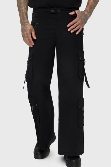 Pantalon Cargo Gothic de Killstar - Crypt Threads Cargo Trousers - XS à 4XL - pour Homme - noir - Killstar