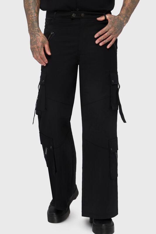 Pantalon Cargo Gothic de Killstar - Crypt Threads Cargo Trousers - XS à 4XL - pour Homme - noir - Killstar