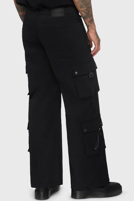 Pantalon Cargo Gothic de Killstar - Crypt Threads Cargo Trousers - XS à 4XL - pour Homme - noir - Killstar - View 2