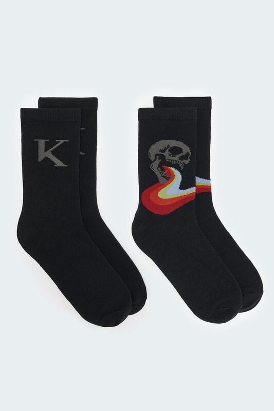 Chaussettes Gothic de Killstar - Killstar (Lot de 2) - Standard - pour Homme - multicolore - Killstar