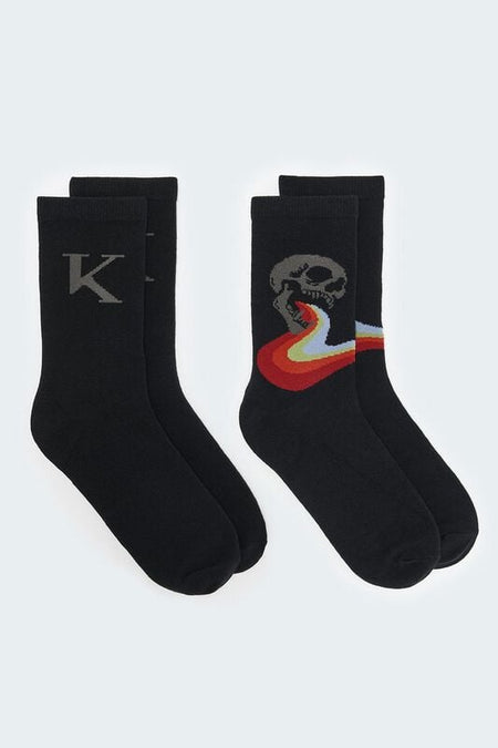 Chaussettes Gothic de Killstar - Killstar (Lot de 2) - Standard - pour Homme - multicolore - Killstar