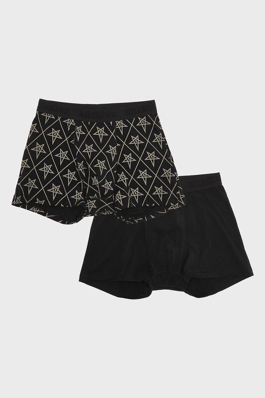 Boxer Gothic de Killstar - Killstar (Lot de 2) - XS à 4XL - pour Homme - noir - Killstar