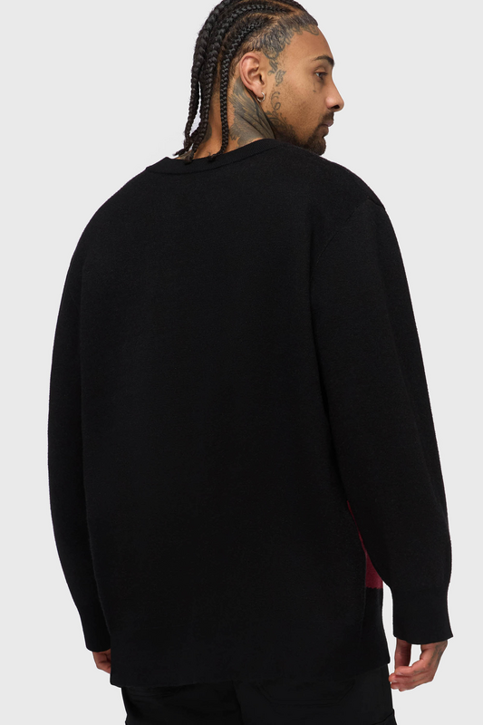 Pull tricoté Gothic de Killstar - VNTGOTH Jacquard Sweater - XS à XXL - pour Homme - noir - Killstar - View 2