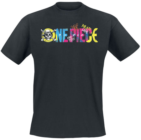 T-Shirt Manches courtes  de One Piece - Pirate Life - Colour - S à XXL - pour Homme - noir - One Piece
