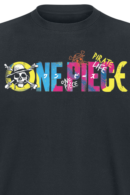 T-Shirt Manches courtes  de One Piece - Pirate Life - Colour - S à XXL - pour Homme - noir - One Piece - View 2