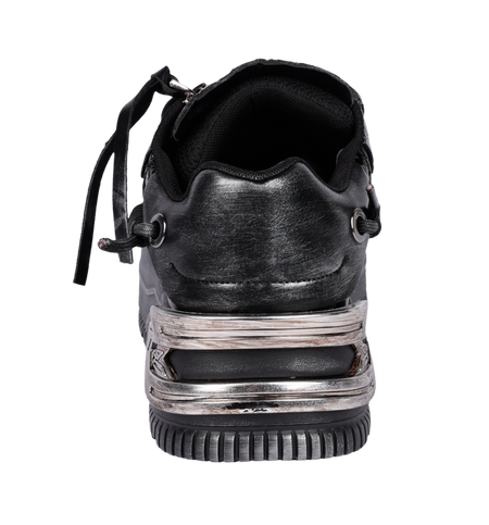 Baskets Gothic de Denatured by KOI - Metamorphosis Men’s Distressed Platform Trainers - Black Fade - EU41 à EU46 - pour Homme - noir - Denatured by KOI - View 2