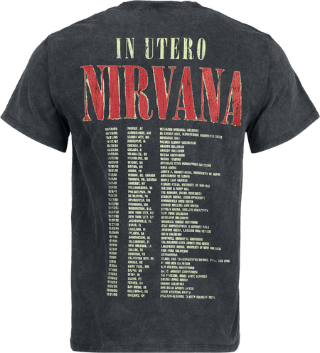 T-Shirt Manches courtes  de Nirvana - In Utero - S à XXL - pour Homme - noir - Nirvana - View 2