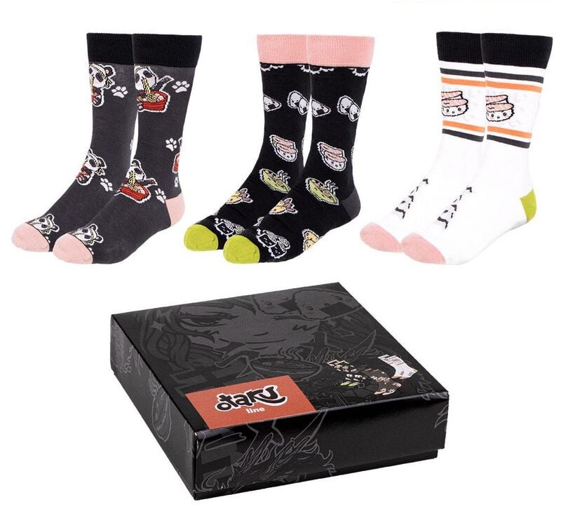 Chaussettes  de Otaku - 3er Pack - EU40-46 à EU 35-41 - pour Unisexe - multicolore - Otaku