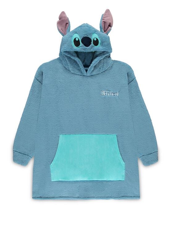 Sweat-shirt à capuche Disney de Lilo & Stitch - Stitch - Lounge Hoodie - XS-M - pour Unisexe - bleu - Lilo & Stitch