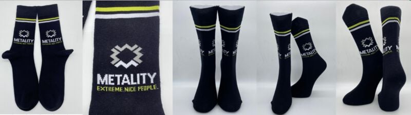 Chaussettes  de Metality - Socken - EU41-45 à EU 36-40 - pour Unisexe - multicolore - Metality