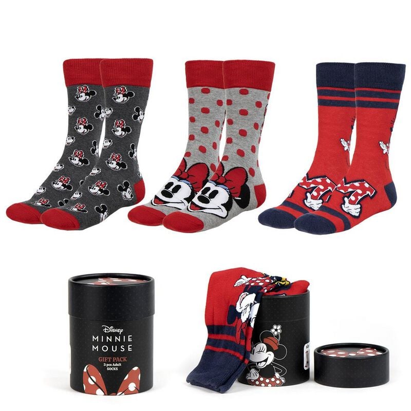 Chaussettes Disney de Mickey & Minnie Mouse - Minnie Mouse - EU 36-43 - pour Femme - multicolore - Mickey & Minnie Mouse