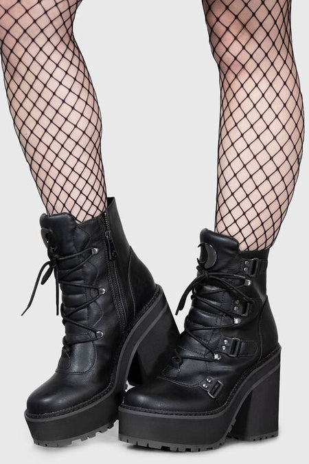 Bottes Gothic de Killstar - Broom Rider - Bottines - EU37 à EU41 - pour Femme - noir - Killstar