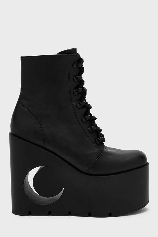 Bottes Gothic de Killstar - Crescent Boots - EU36 - pour Femme - noir - Killstar