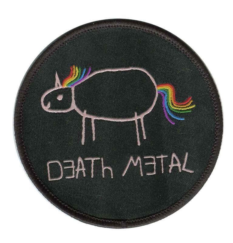 Patch Fun de Death Metal - Licorne - pour Indifférent - noir - Death Metal