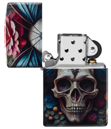 Briquet  de ZIPPO - Floral Skull Design - pour Indifférent - standard - ZIPPO - View 2