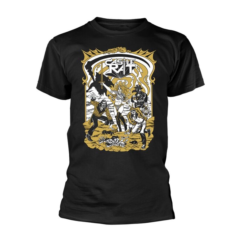 T-Shirt Manches courtes  de Castle Rat - Dragon Portal - S à XXL - pour Homme - noir - Castle Rat