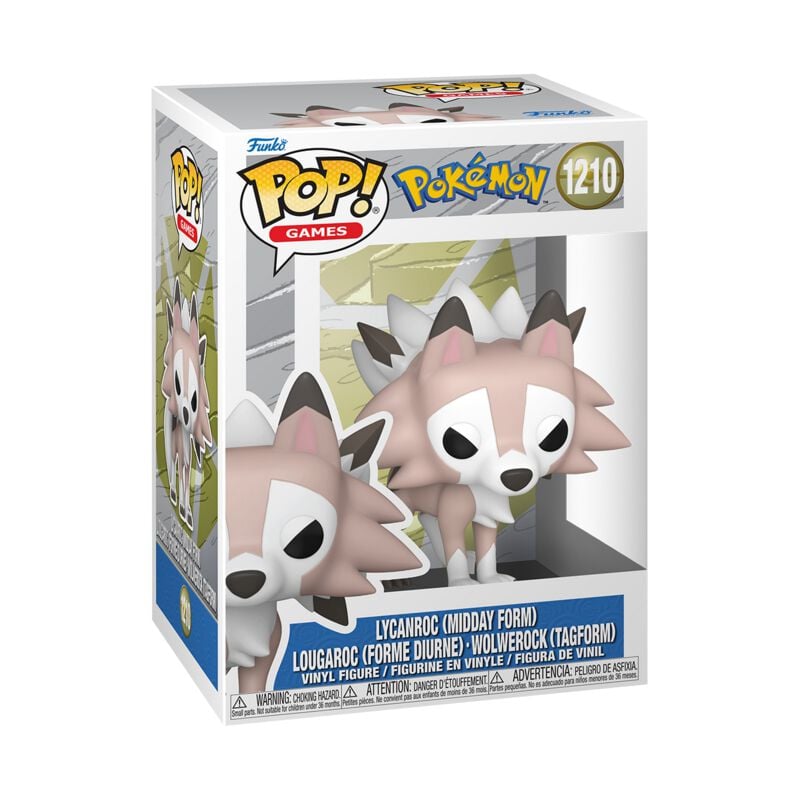 Pokémon - Wolwerock Midday Vinyl Figur 1210 - Funko Pop! - Funko Shop Europe - Pokémon