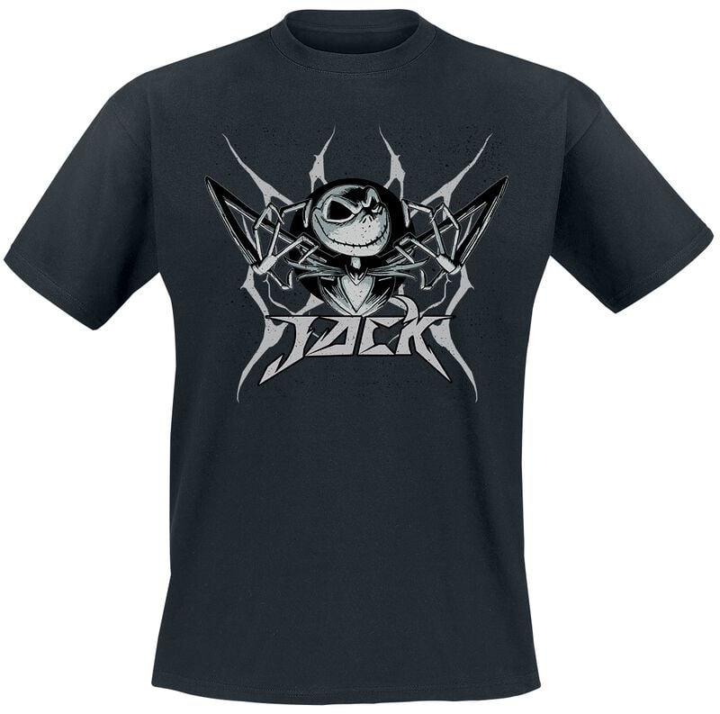 T-Shirt Manches courtes Disney de L'Étrange Noël De Monsieur Jack - Jack - M à 3XL - pour Homme - noir - L'Étrange Noël De Monsieur Jack