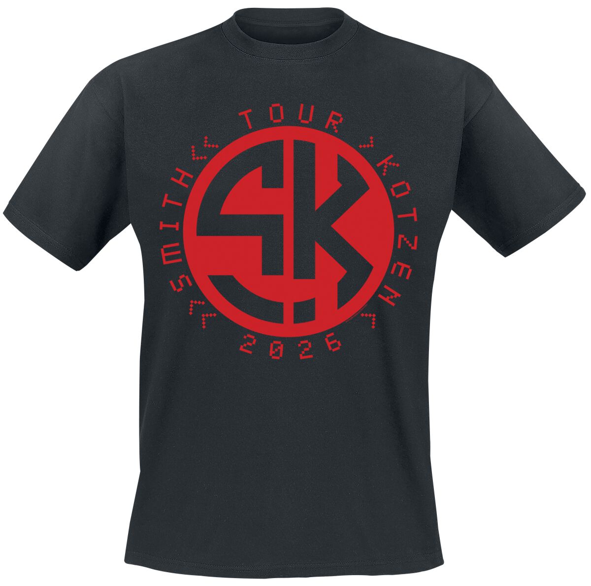 T-Shirt Manches courtes  de Adrian Smith / Richie Kotzen - Tour 2026 - M à 5XL - pour Homme - noir - Adrian Smith / Richie Kotzen