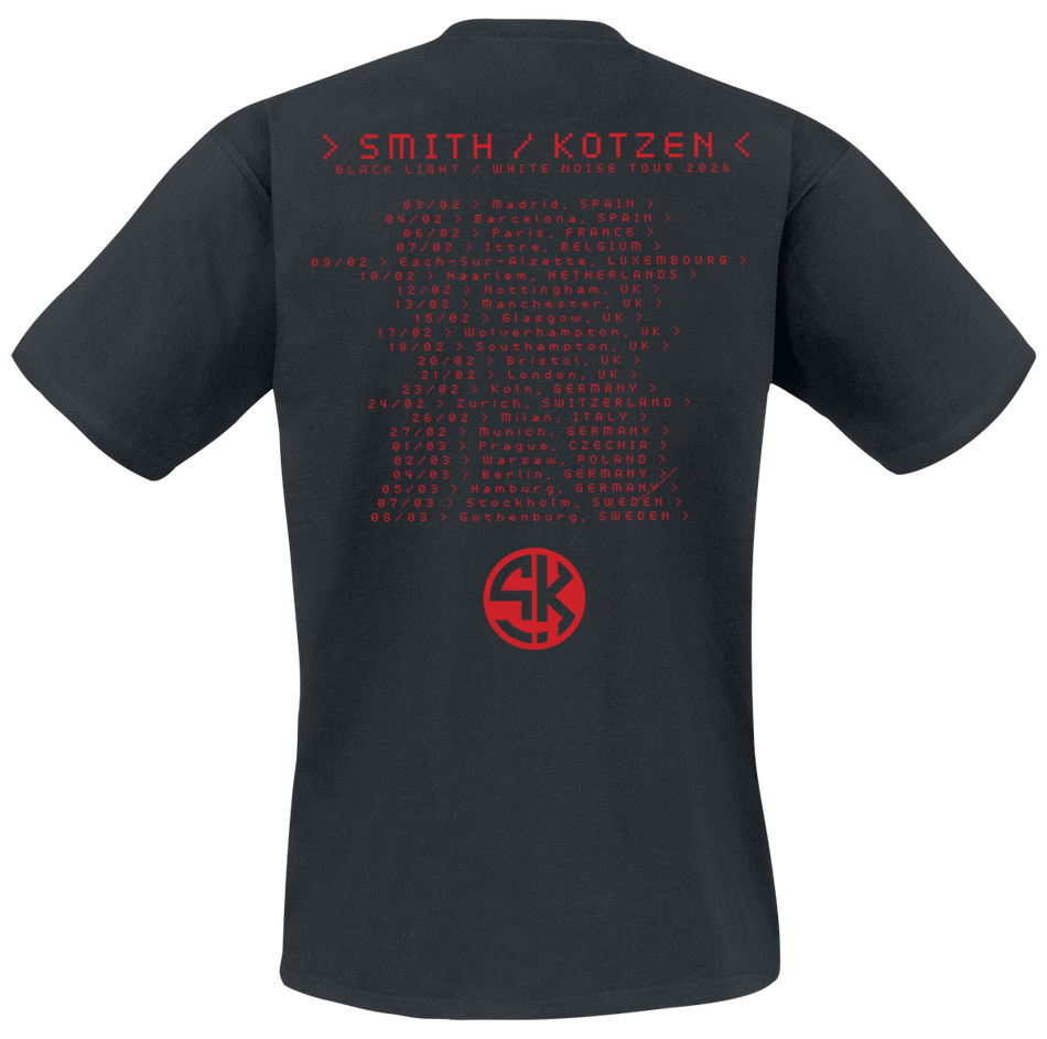T-Shirt Manches courtes  de Adrian Smith / Richie Kotzen - Tour 2026 - M à 5XL - pour Homme - noir - Adrian Smith / Richie Kotzen - View 2