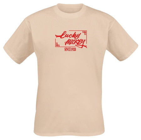 T-Shirt Manches courtes Disney de Mickey & Minnie Mouse - Micky - Spice Up Your Life Lucky - M à 3XL - pour Homme - naturel - Mickey & Minnie Mouse