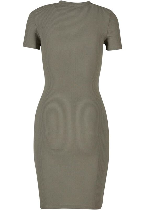Robe courte  de Urban Classics - Robe T-Shirt Slim - XS à XL - pour Femme - olive - Urban Classics
