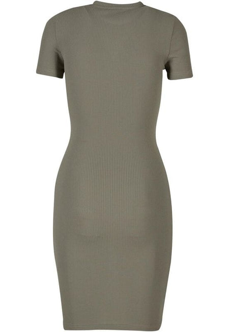 Robe courte  de Urban Classics - Robe T-Shirt Slim - XS à XL - pour Femme - olive - Urban Classics