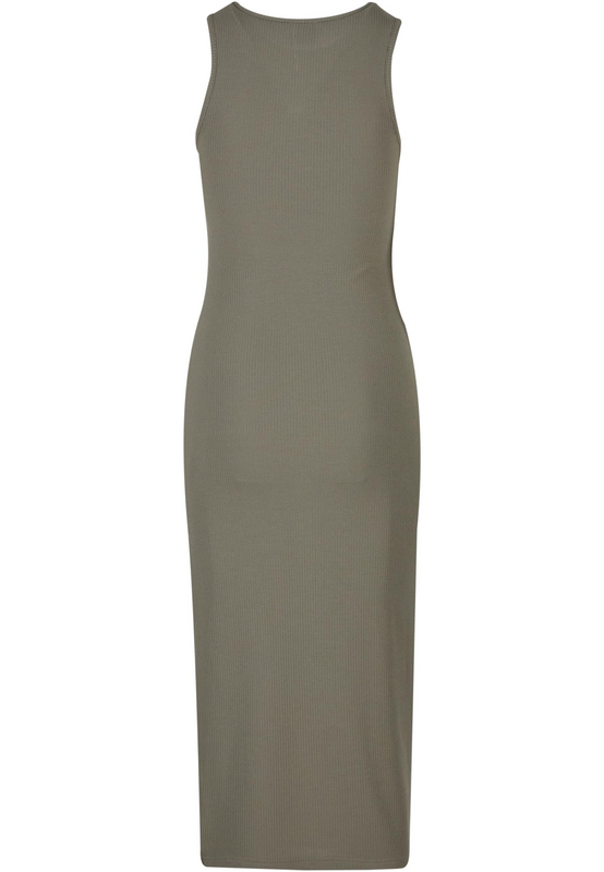 Robe longue  de Urban Classics - Robe Côtelée Dos Nageur - XS à XL - pour Femme - olive - Urban Classics - View 2