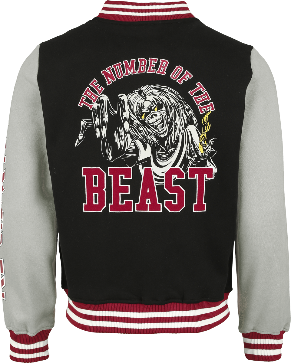 Veste Varsity  de Iron Maiden - The Number Of The Beast Varsity Jacket - S à 5XL - pour Homme - multicolore - Iron Maiden - View 2