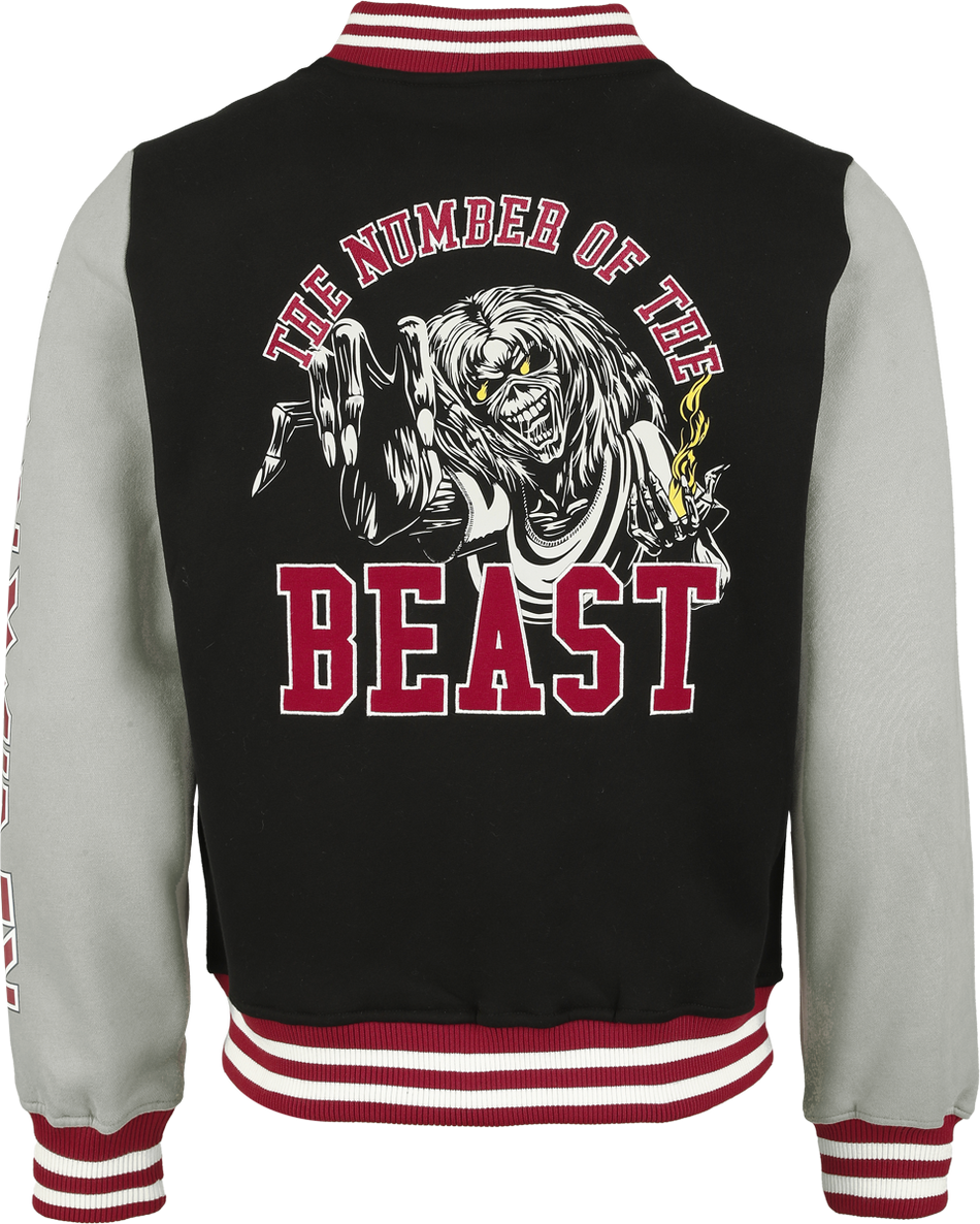 Veste Varsity  de Iron Maiden - The Number Of The Beast Varsity Jacket - S à 5XL - pour Homme - multicolore - Iron Maiden - View 2