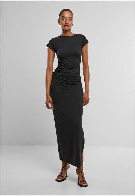 Robe longue  de Urban Classics - Robe Longue Jersey - XS à XL - pour Femme - noir - Urban Classics