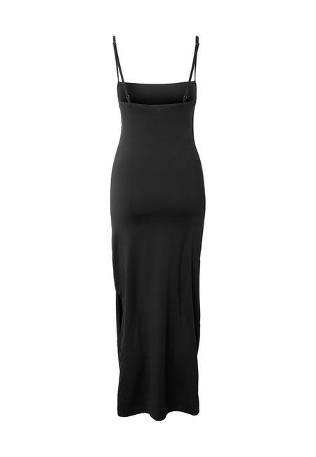 Robe longue  de Urban Classics - Robe Jersey Bretelles Spaghetti - XS à L - pour Femme - noir - Urban Classics - View 2