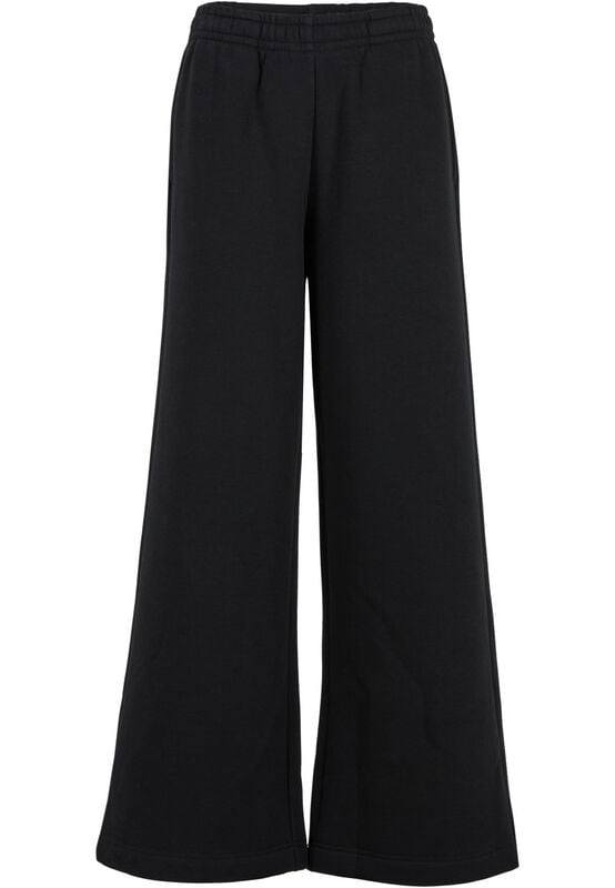 Bas de survêtement  de Urban Classics - Fluffy - Jogging - XS à L - pour Femme - noir - Urban Classics