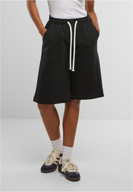 Short  de Urban Classics - Short en Sweat - XS à 4XL - pour Femme - noir - Urban Classics