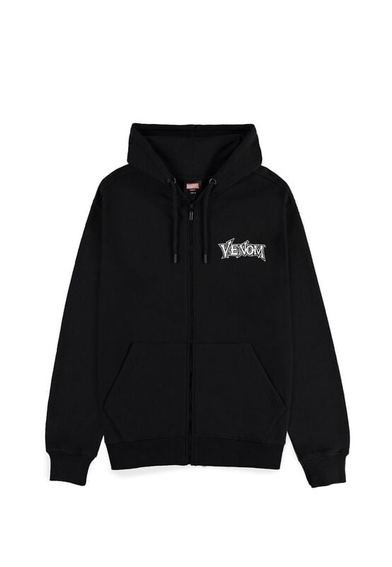 Sweat-shirt zippé à capuche Disney de Venom (Marvel) - Venom - S à XXL - pour Homme - noir - Venom (Marvel)