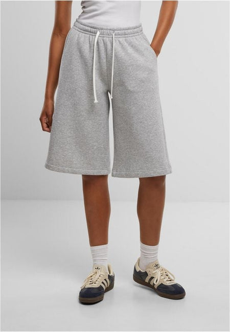 Short  de Urban Classics - Short en Sweat - XS à XL - pour Femme - gris chiné - Urban Classics
