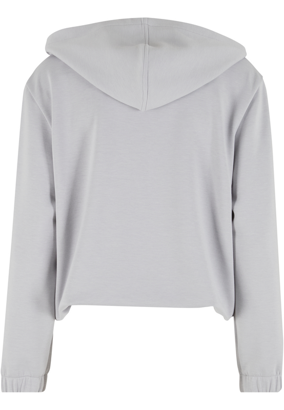 Sweat-shirt zippé à capuche  de Urban Classics - Scuba - Sweat Zippé - XS à XL - pour Femme - gris - Urban Classics - View 2
